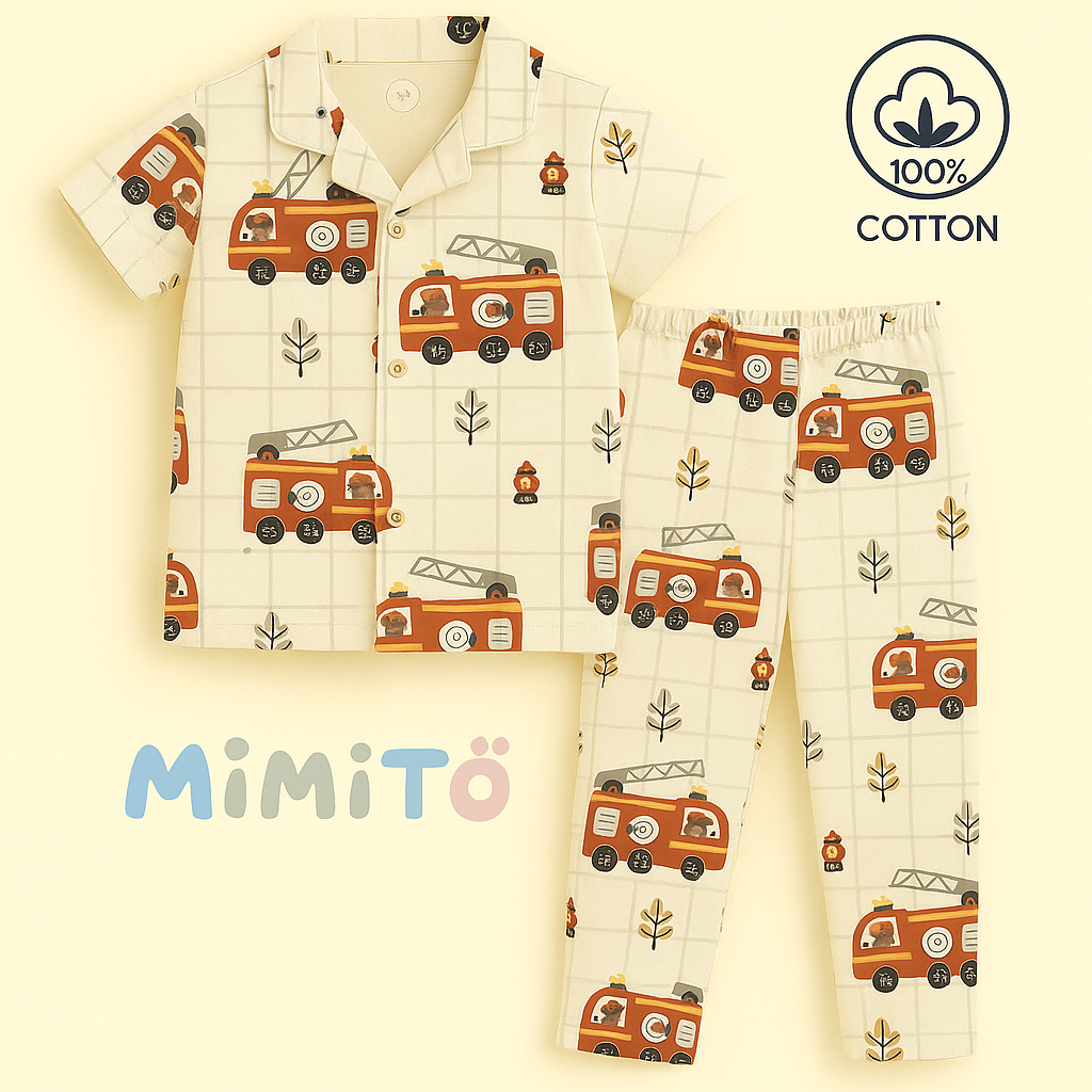 Fire Truck kids nightwear